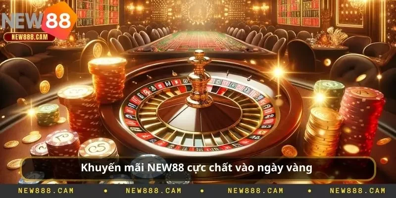 Khuyến mãi NEW88 cực chất vào ngày vàng 