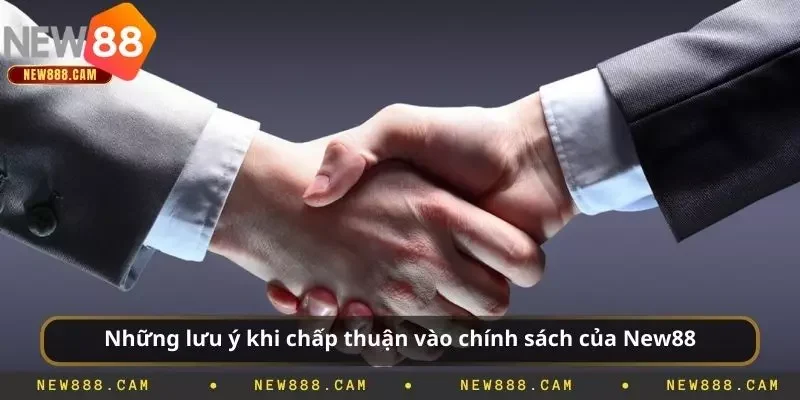 Những lưu ý khi chấp thuận vào chính sách của New88