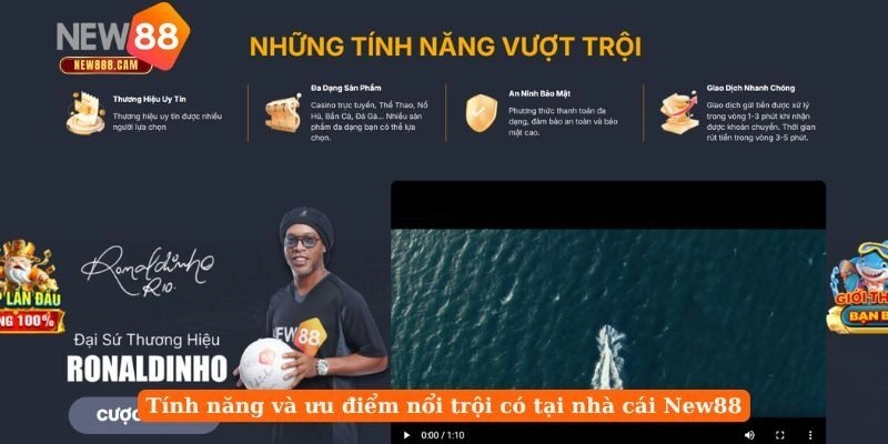 Tính năng và ưu điểm nổi trội có tại nhà cái New88